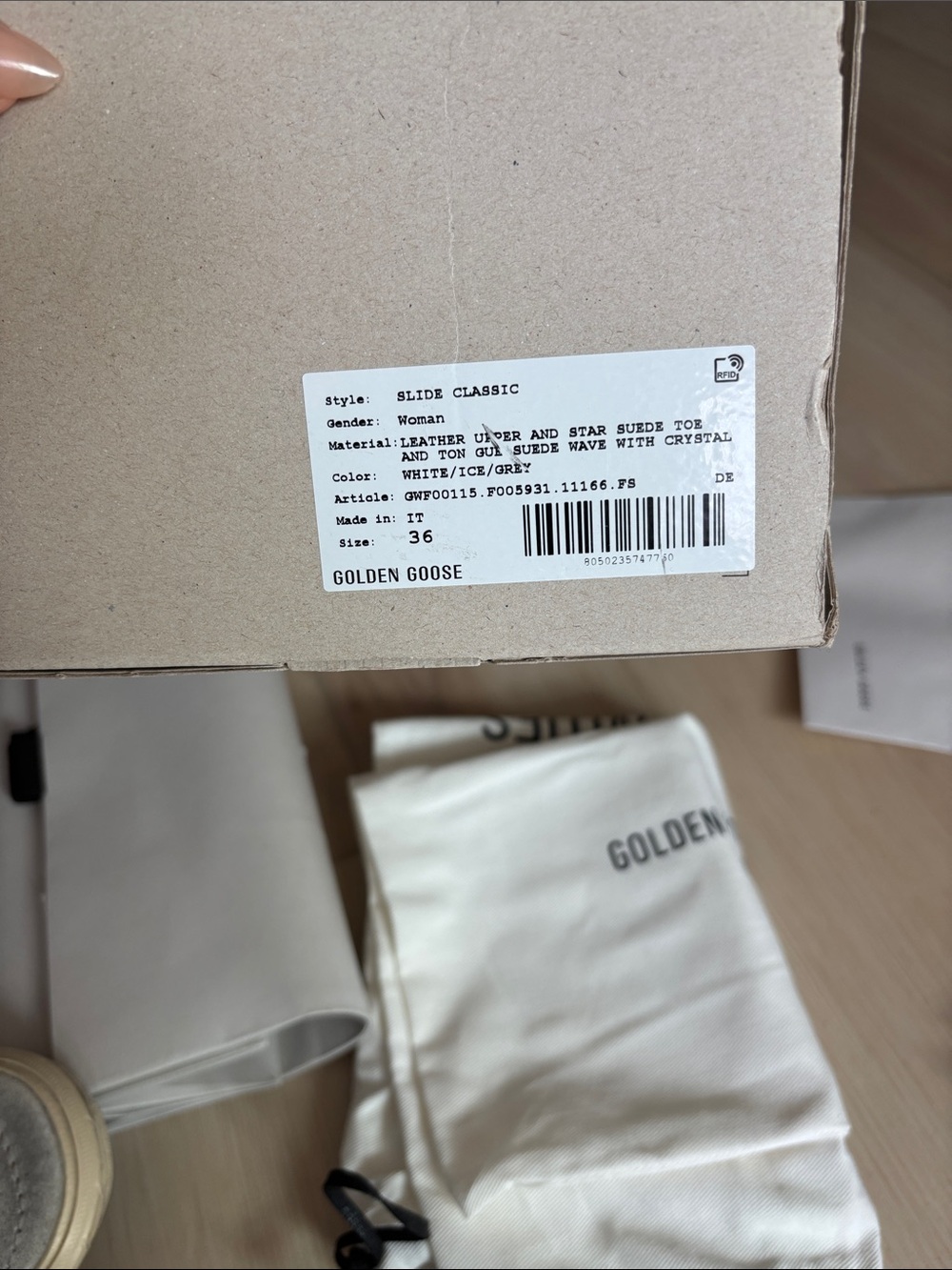 Golden Goose Swarovski Crystal Slide Sneakers Like New - Picture 9 of 14